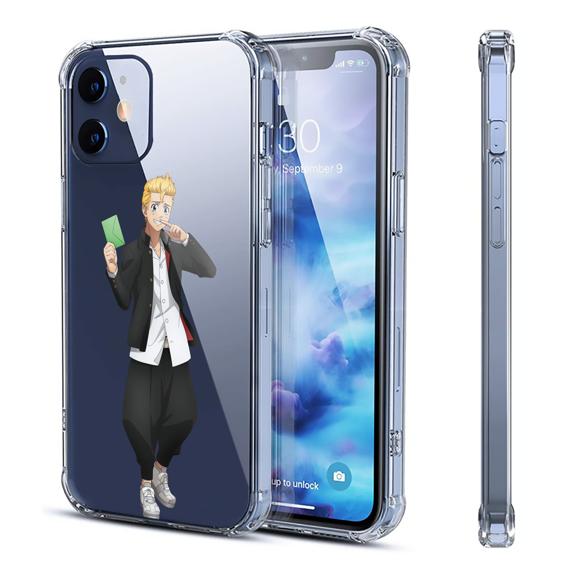 （画像用） 東京リベンジャーズ Tokyo Revengers 【iPhone 12シリーズ対応】透明スマホケース（クリアソフトケース）